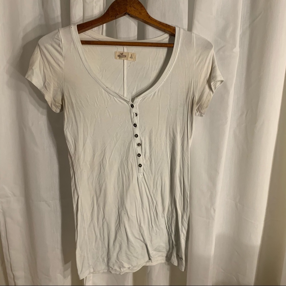 White Hollister Top